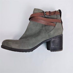 Sam Edelman Gray Suede Ankle Boot Size 10